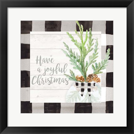 Framed Joyful Christmas Print