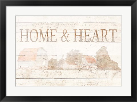 Framed Home and Heart Print