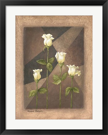 Framed Yellow Roses Print