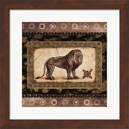 Framed African Expression Square II Print