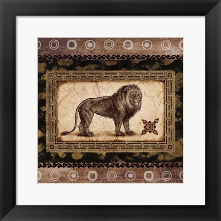 Framed African Expression Square II Print