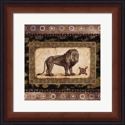 Framed African Expression Square II Print