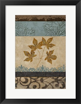 Framed Decorative Leaves Print