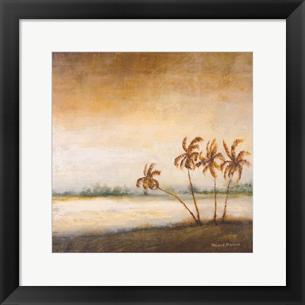 Framed Coastal Romance II Print