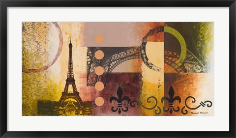 Framed Eiffel I Print