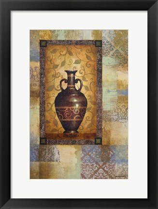 Framed Deep Crimson Vessel II Print