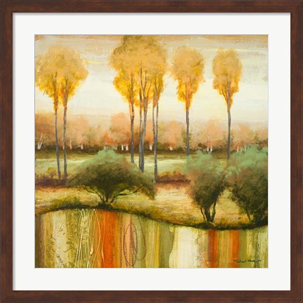 Framed Early Morning Meadow II Print