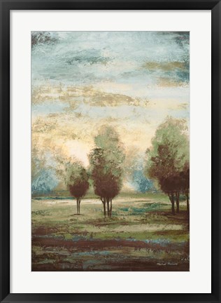 Framed Return to the Blue Open Glow II Print