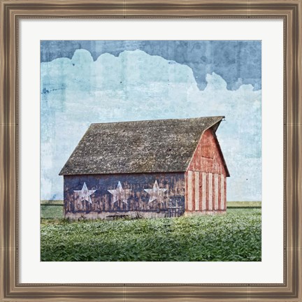 Framed American Barn Print