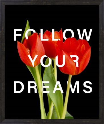 Framed Follow Your Dreams Print