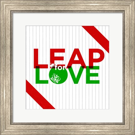 Framed Leap for Love Print