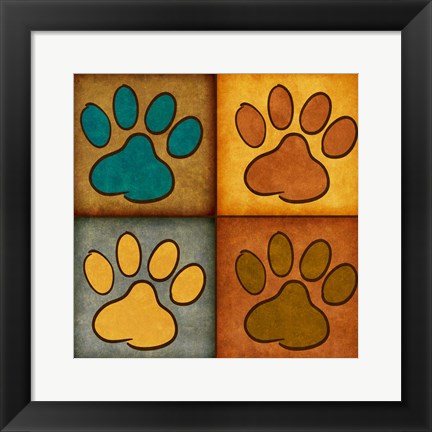 Framed Paws and Treats I Print