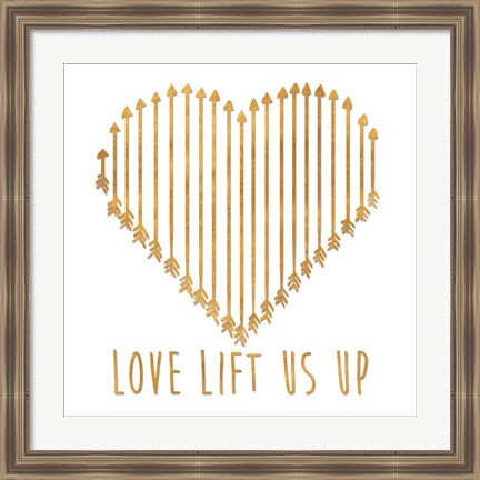 Framed Love Lifts Us Up Print