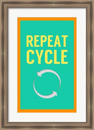 Framed Repeat Cycle Print