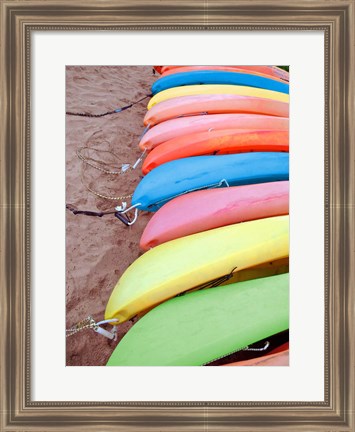 Framed Kayaks I Print