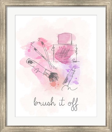 Framed Brush it Off Print