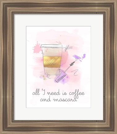 Framed Coffee and Mascara Print