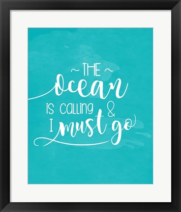 Framed Ocean Call Print