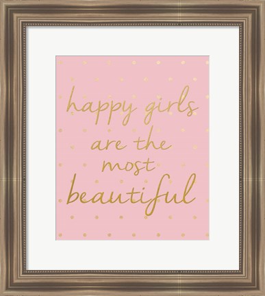 Framed Happy Girls Print