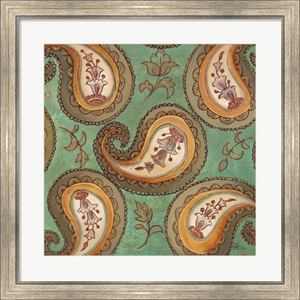 Framed Fashion Paisley II Print