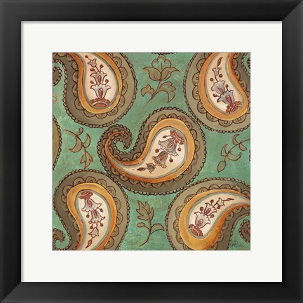 Framed Fashion Paisley II Print