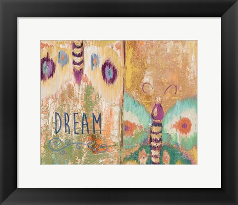 Framed Ikat Flutter Dream Print