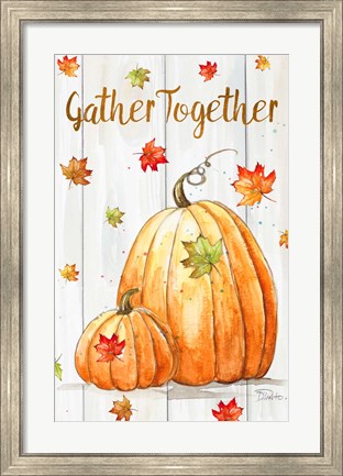 Framed Gather Together Pumpkin Print