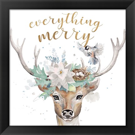 Framed Everything Merry Print