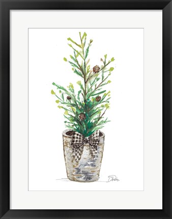 Framed Christmas Fir II Print