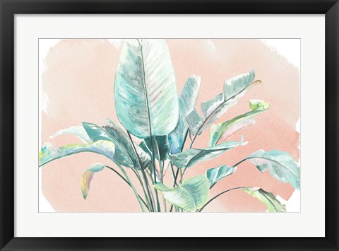 Framed Jungle Gems on Blush II Print