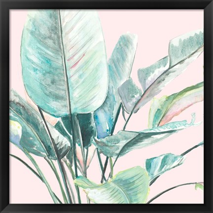 Framed Jungle Leaf II Print