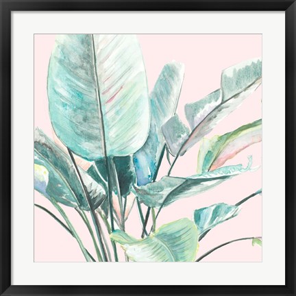 Framed Jungle Leaf II Print