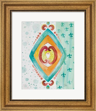 Framed Decorative Design II Print