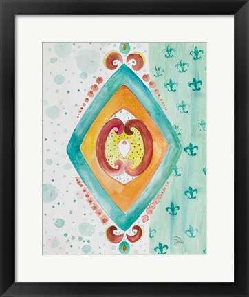 Framed Decorative Design II Print