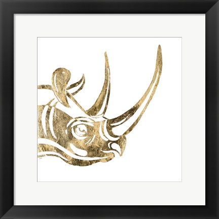 Framed Rhino Print