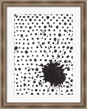 Framed Splash with Dots Print