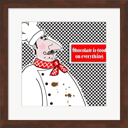 Framed Bon Appetit Chef I Print