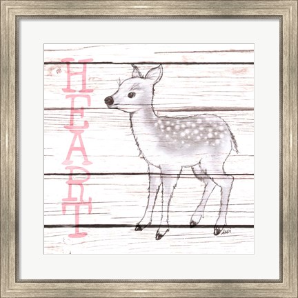 Framed Deer Heart Print