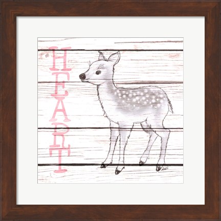 Framed Deer Heart Print