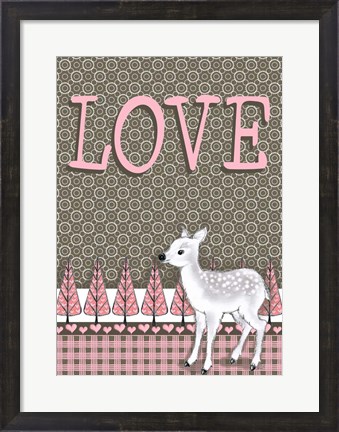 Framed Lamb Love Print