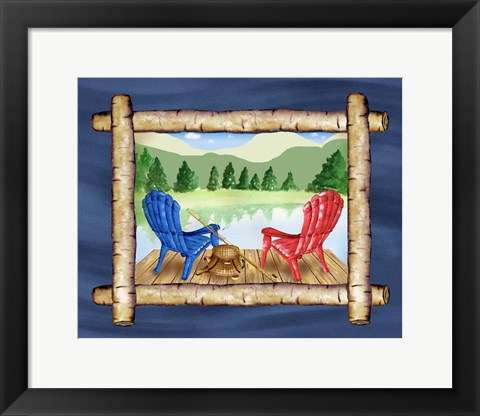 Framed Framed Lake View IV Print