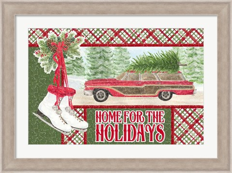 Framed Sleigh Bells Ring - Home for the Holidays Print