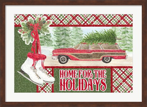 Framed Sleigh Bells Ring - Home for the Holidays Print