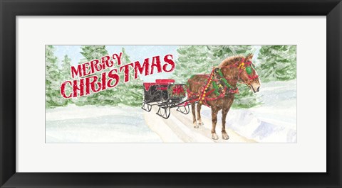 Framed Sleigh Bells Ring - Sleigh Ride Print