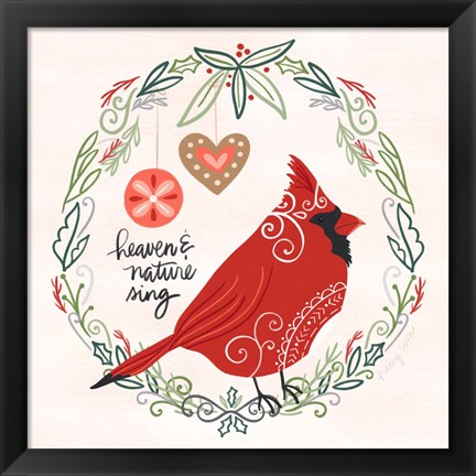 Framed Hygge Christmas I Print