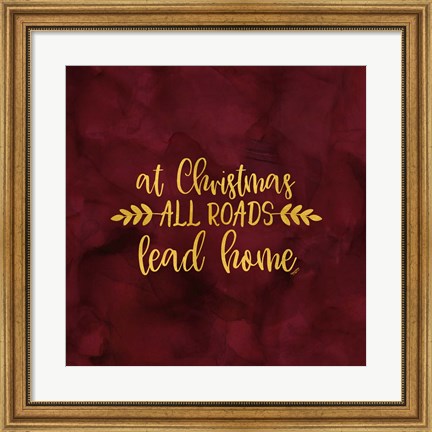 Framed All that Glitters for Christmas I-All Roads Print