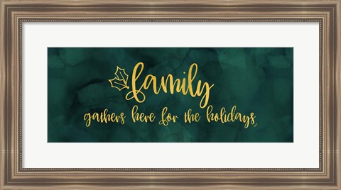 Framed All that Glitters panel I-Family Gathers Print