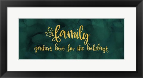 Framed All that Glitters panel I-Family Gathers Print