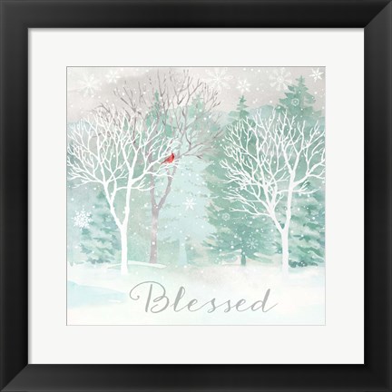 Framed Peace on Earth Silver II Print