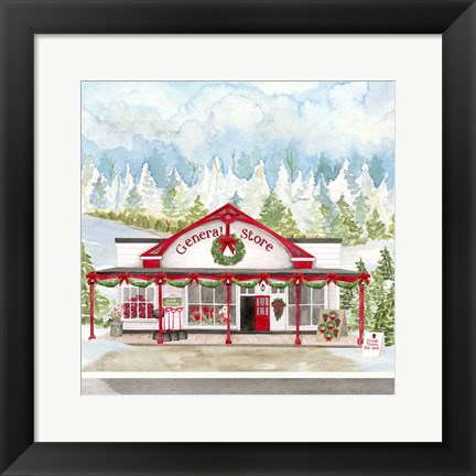 Framed Christmas Village II Print